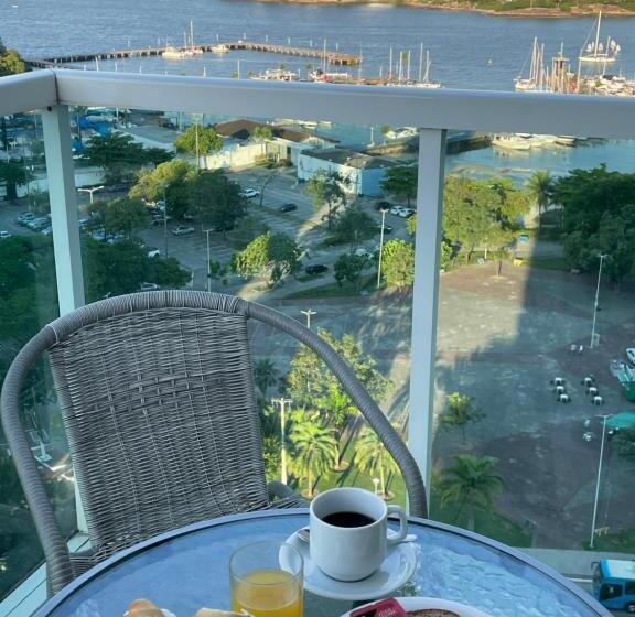 דירת חדר נוף לים, Flat Praia Do Canto Iate Clube Long Stay