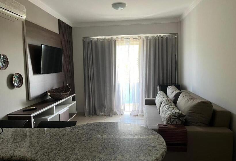 Apartamento 1 Quarto com Balcão, águas Da Serra Apart