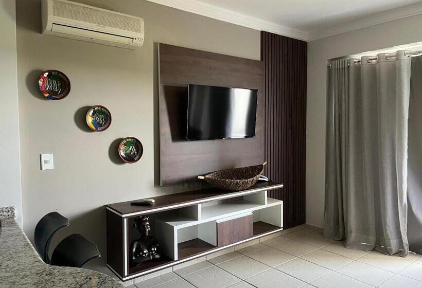 Apartamento 1 Quarto com Balcão, águas Da Serra Apart