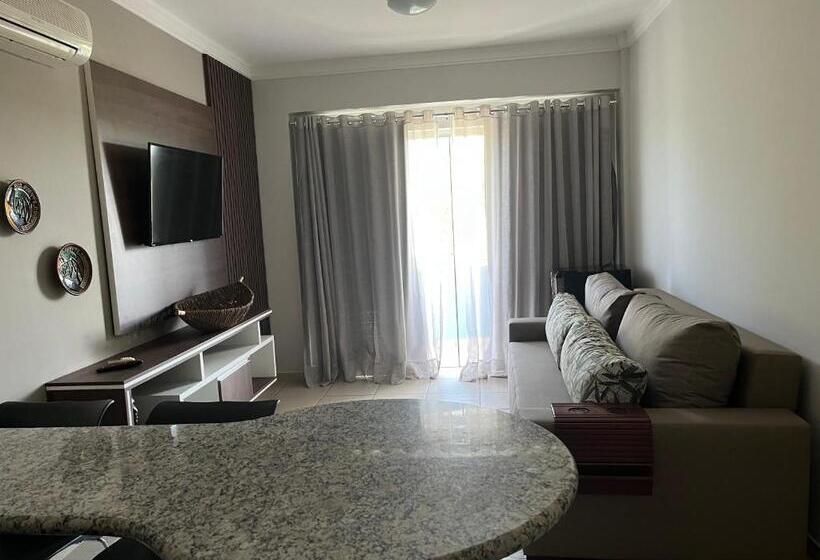 Apartamento 1 Quarto com Balcão, águas Da Serra Apart