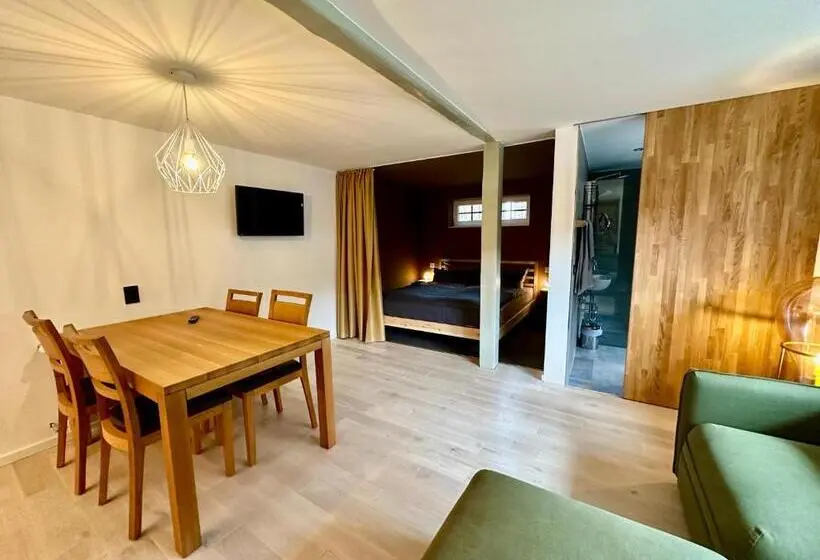 １階の１ベッドルームアパートメント, Bio Kastanienhof Erfurt   Appartements Und Ayurvedische Jurten