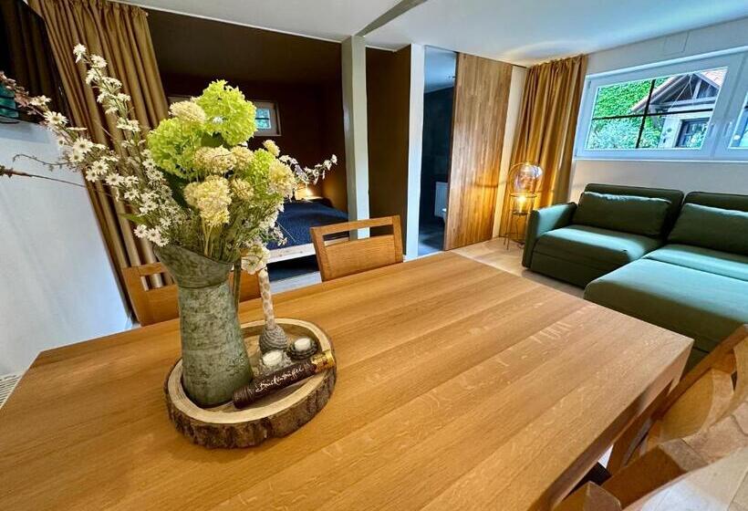 1階の1ベッドルームアパートメント, Bio Kastanienhof Erfurt   Appartements Und Ayurvedische Jurten