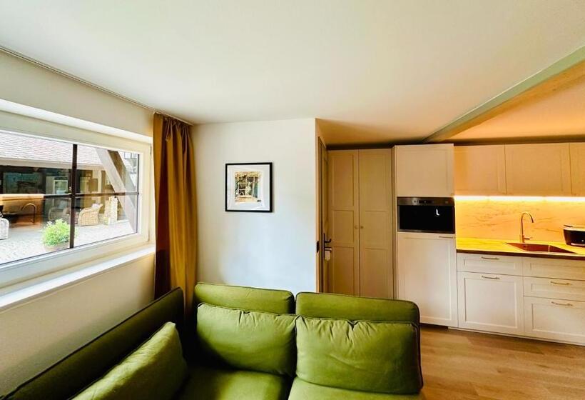 1階の1ベッドルームアパートメント, Bio Kastanienhof Erfurt   Appartements Und Ayurvedische Jurten