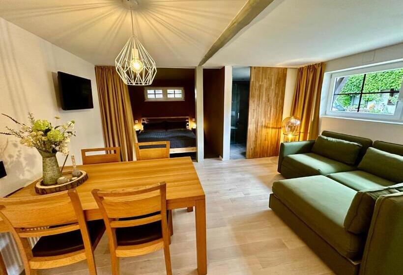 1階の1ベッドルームアパートメント, Bio Kastanienhof Erfurt   Appartements Und Ayurvedische Jurten