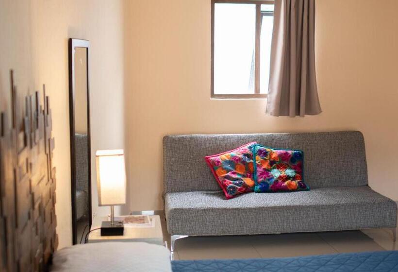 اتاق استاندارد با تخت بزرگ, Hostal Encounter Guanajuato