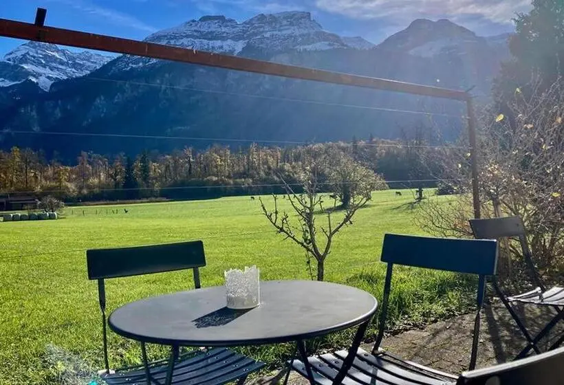 テラス付き１ベッドルームアパートメント, Alpenrose Beim Ballenberg