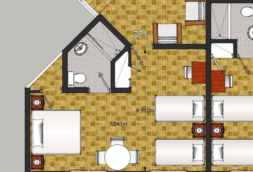 سوئیت با بالکن, Caribe