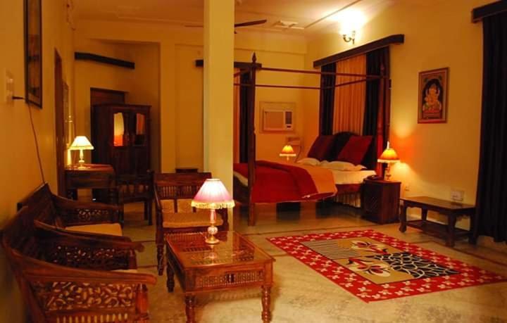 带大床的高级房间, Pratapgarh Haveli