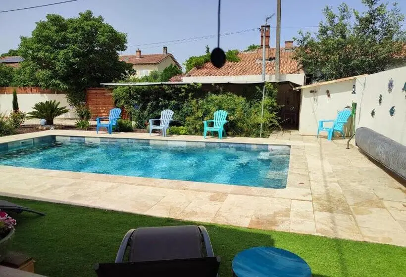 スタンダードルーム, Chez Brigitte Chambre D Hôte Avec Cour Privative,piscine