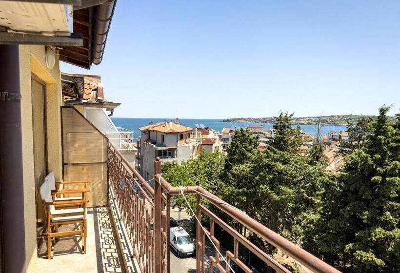 غرفة ديلوكس مطلّة علي البحر مزوَّدة بشُرفة, Sozopol Views