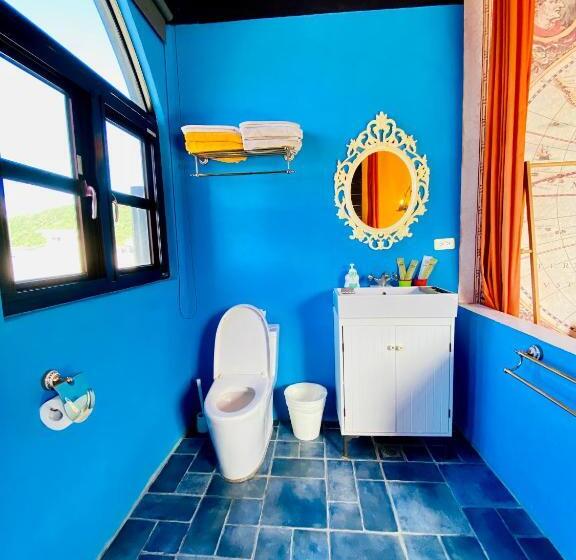 اتاق لوکس با چشم‌انداز دریا, 綠島寧靜海潛水 城堡館 Twinkleocean Diving Hostel