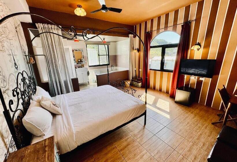 اتاق استاندارد با چشم‌انداز دریا, 綠島寧靜海潛水 城堡館 Twinkleocean Diving Hostel