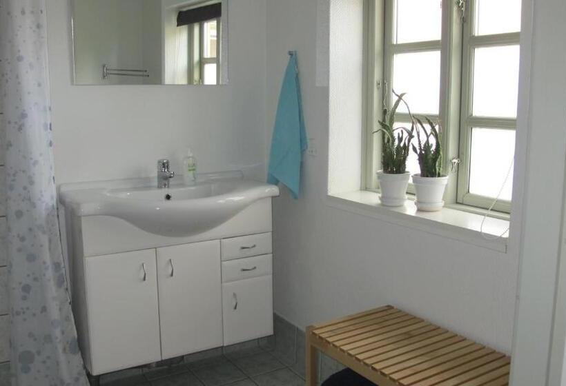 חדר משפחתי חדר אמבטיה משותף, Birkende Bed And Breakfast