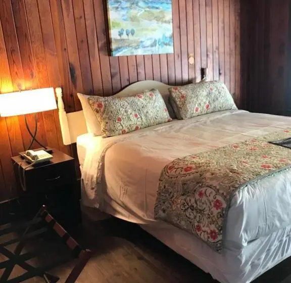 キングサイズベッドのデラックスルーム, The Riverside Lodge At Chimney Rock