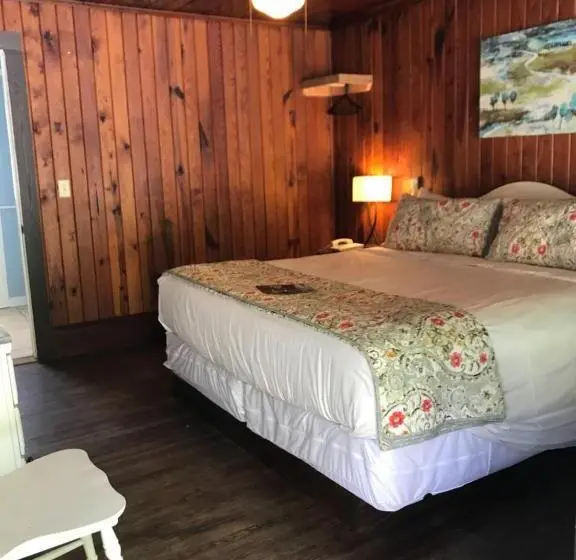 キングサイズベッドのデラックスルーム, The Riverside Lodge At Chimney Rock