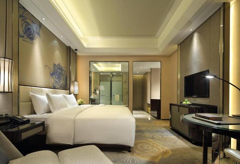 キングサイズベッドのデラックスルーム, Wanda Realm Fuyang