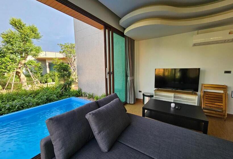 Villa 1 Quarto com piscina, Sunrise Resort & Cafe   ซันไรส์ รีสอร์ท & คาเฟ่