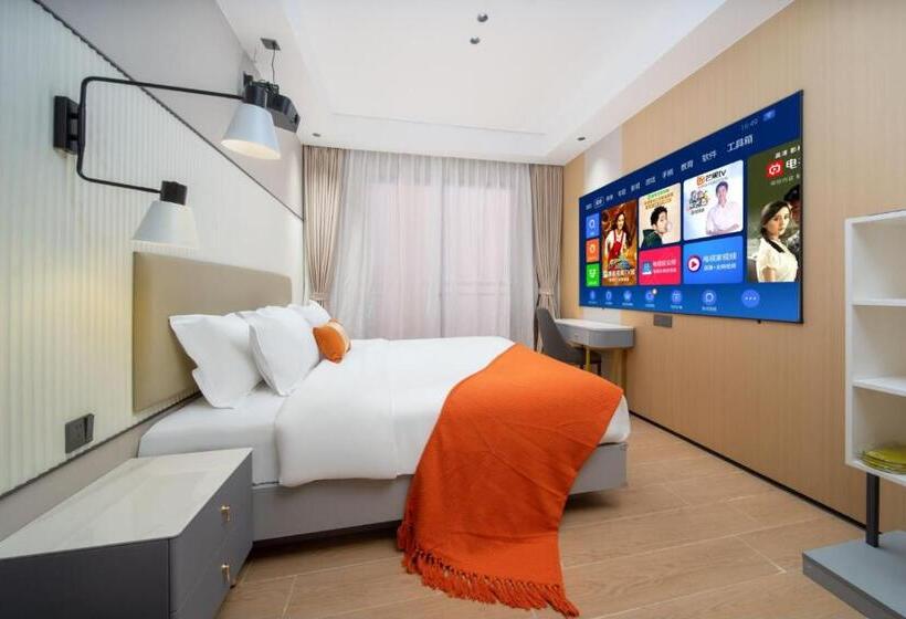 Quarto Estandar Individual com Sacada, Guangzhou Yashe International Apartment