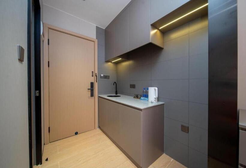 Quarto Deluxe Individual, Guangzhou Yashe International Apartment