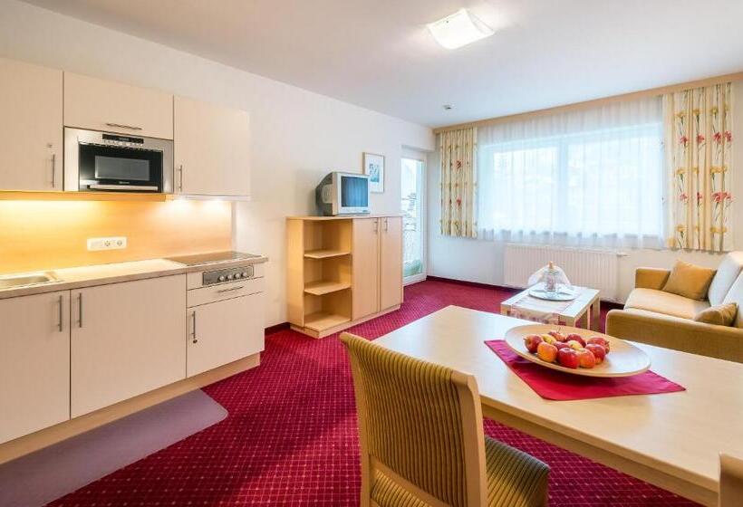 דירה בת חדר שינה 1 עם נוף, Aparthotel Almrösl Im Großarltal