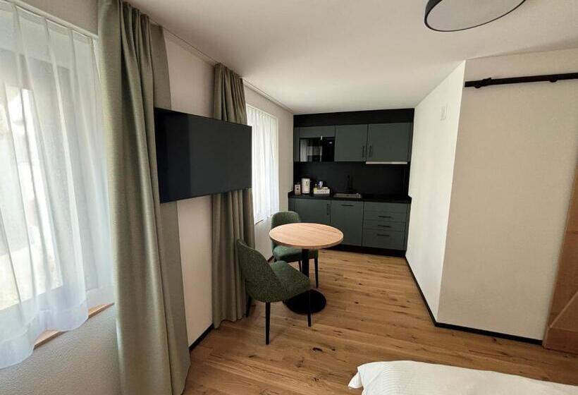 디럭스 룸 킹사이즈 침대, Appart Hotel Pitschonia Self Check In