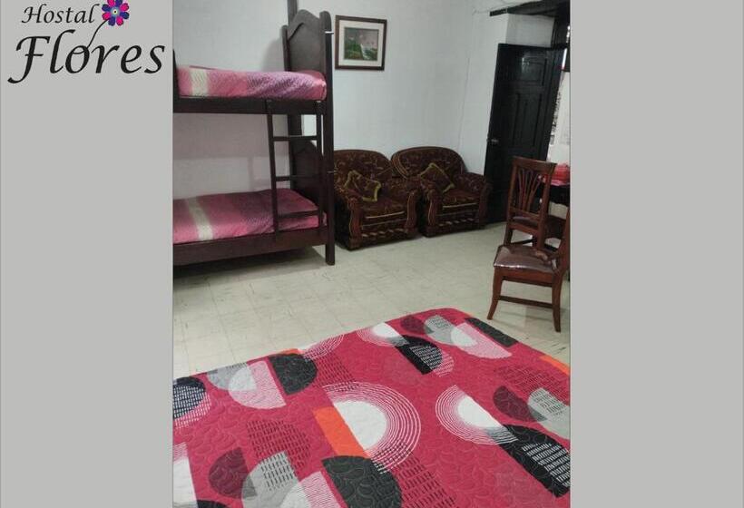 חדר סטנדרט לארבעה, Hostal Flores