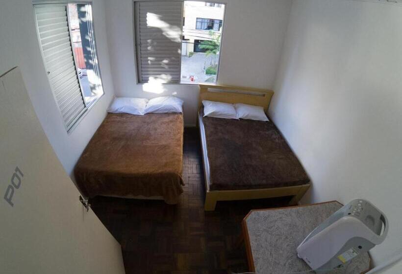 Четырехместный номер эконом класса с общей ванной комнатой, Eco Box Hostel