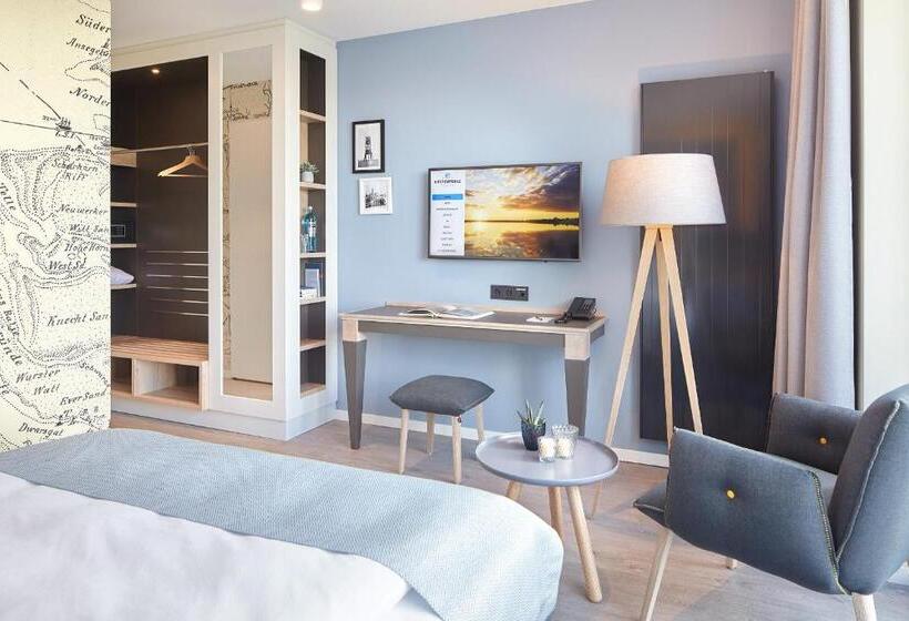 اتاق استاندارد یک نفره با چشمانداز دریا, Küstenperle Strandhotel & Spa