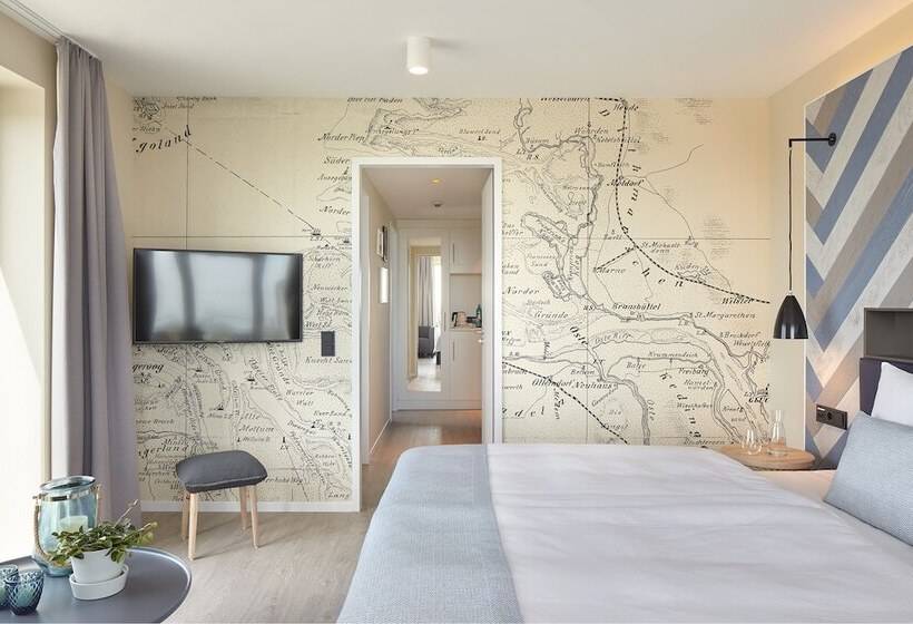 اتاق خانوادگی با چشمانداز جانبی دریا, Küstenperle Strandhotel & Spa