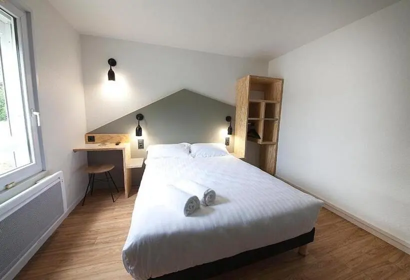 身障者適用スタンダードルーム, Brit Hotel Essentiel Arverne Clermont Ferrand Sud