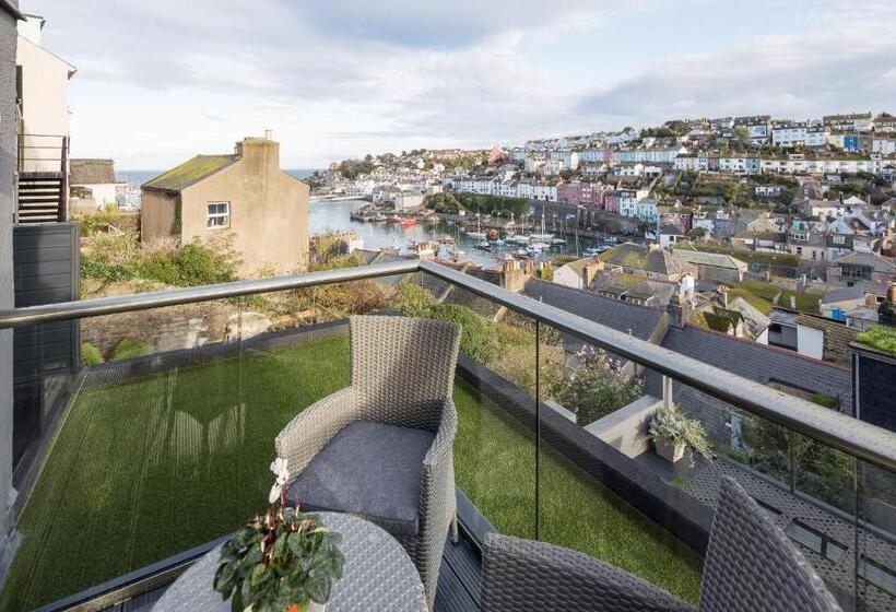 غرفة ديلوكس مطلّة علي البحر مزوَّدة بشُرفة, Driftwood B&b