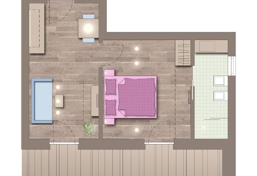 Апартаменты 1 Спальня, Alpin Relais B&b Villa Melisse