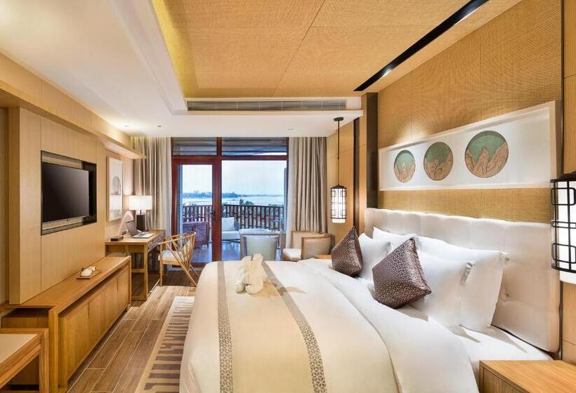 디럭스 룸 바다 전망, Wyndham Grand Plaza Royale Wenchang