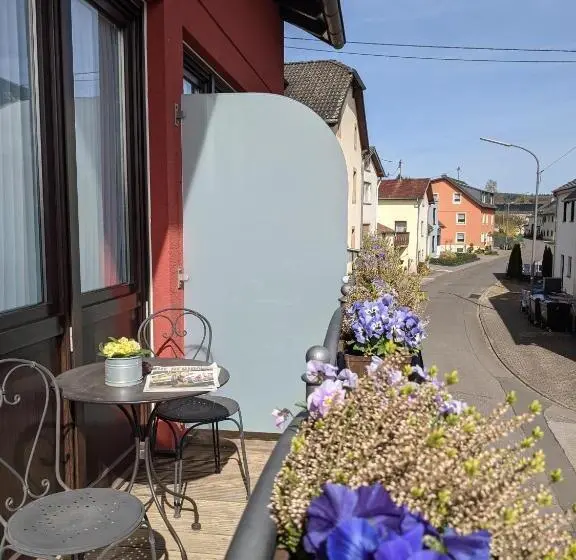 バルコニー付きデラックスルーム, Restaurant Im Goldenen Grund