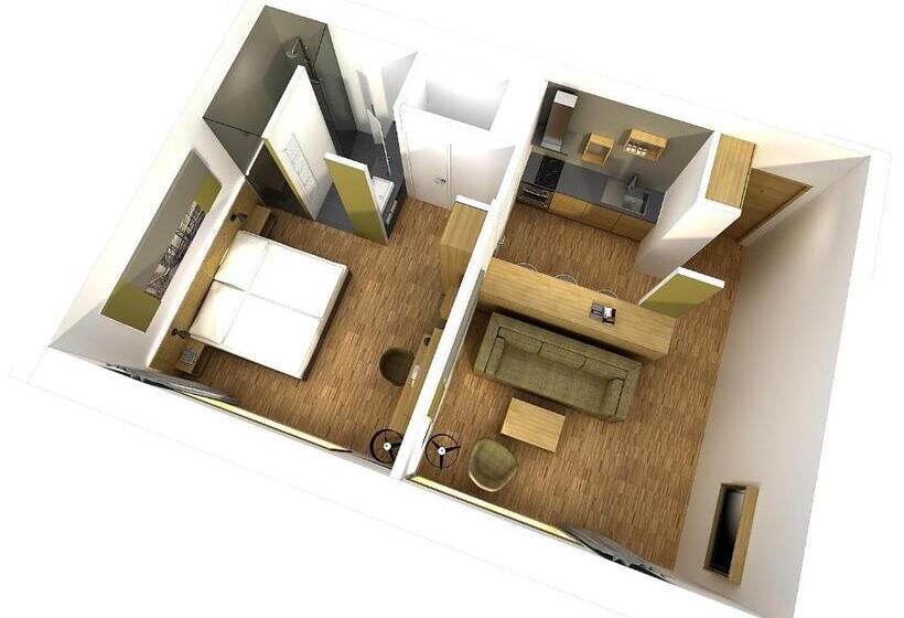 Апартаменты 1 Спальня, Mk | Hotel Rüsselsheim