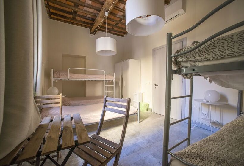 标准四人间共用浴室, Ostello Palazzo Nizza