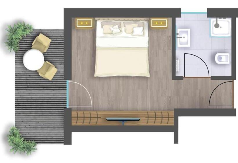 基本间, Alpine Spa Resort Viktoria