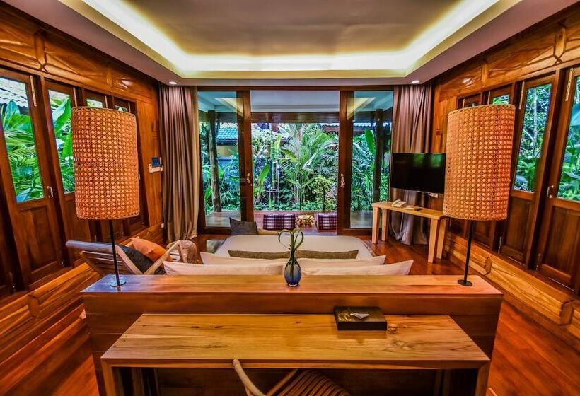침실 1개 디럭스 빌라, The Nine Thipthara Klongson Resort