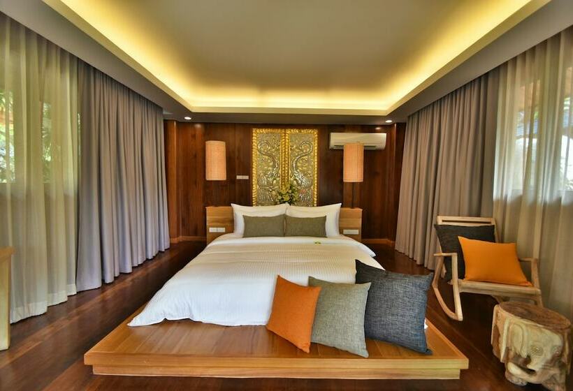 침실 1개 디럭스 빌라, The Nine Thipthara Klongson Resort