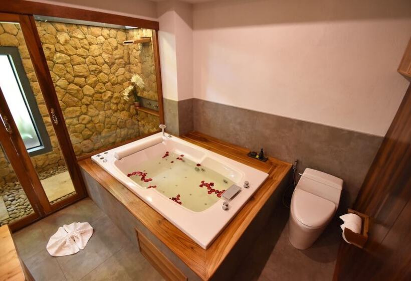 침실 1개 디럭스 빌라, The Nine Thipthara Klongson Resort