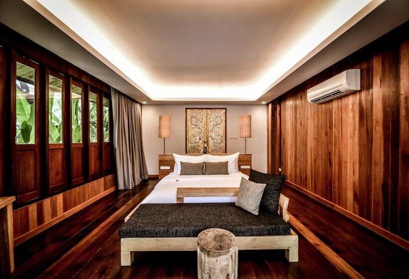 침실 1개 디럭스 빌라, The Nine Thipthara Klongson Resort