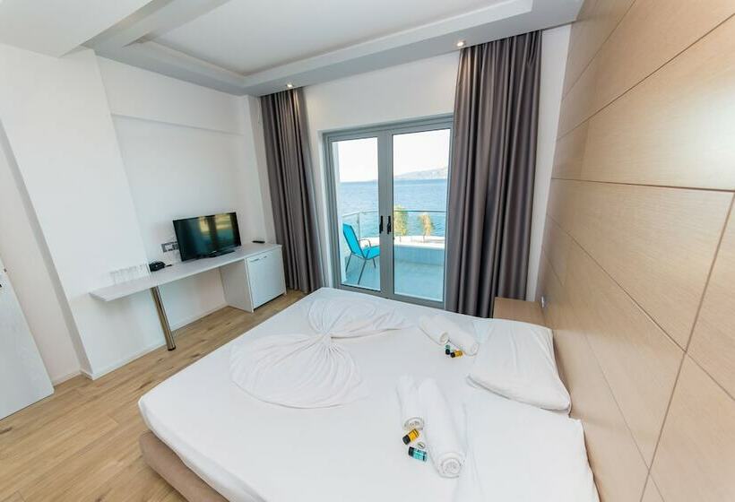 غرفة قياسية مطلّة علي البحر مزوَّدة بشُرفة, Saranda Palace