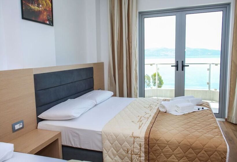 غرفة قياسية مطلّة علي البحر مزوَّدة بشُرفة, Saranda Palace