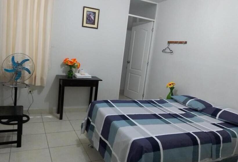 ダブルベッドスタンダードルーム, Hospedaje Residencial Los Fresnos   Miraflores Piura
