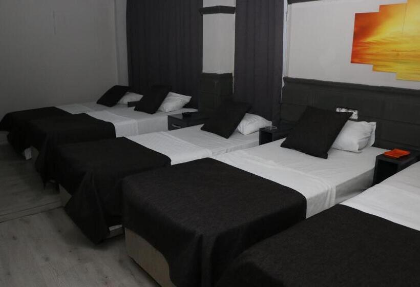 اتاق استاندارد سه تخته با چشم‌انداز باغ, Asus Palmiye Otel