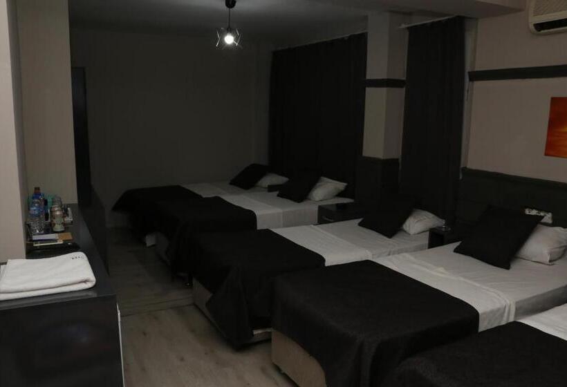 اتاق استاندارد چهارنفره با چشم‌انداز باغ, Asus Palmiye Otel