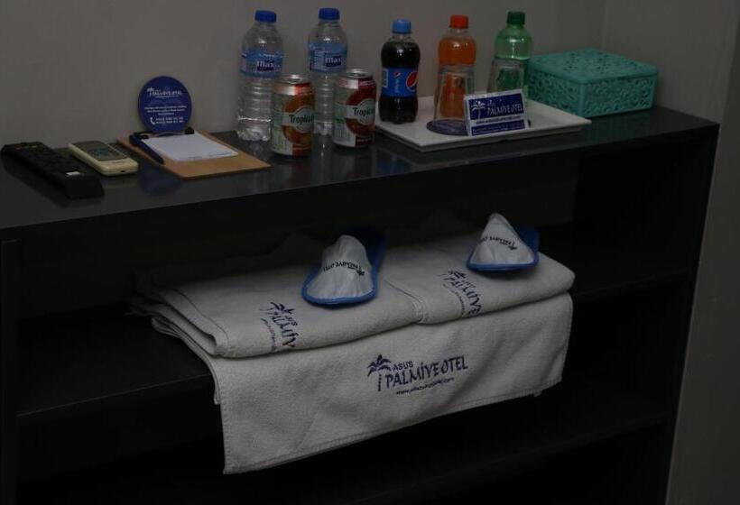 اتاق استاندارد سه تخته با چشم‌انداز باغ, Asus Palmiye Otel