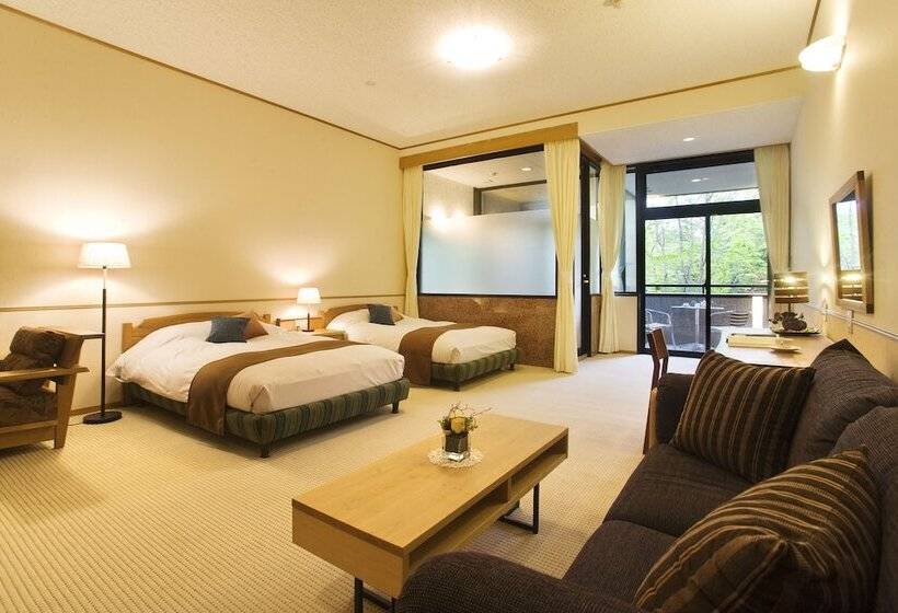 חדר סטנדרט לשלושה, Nakao Kogen Hotel Kazaguruma