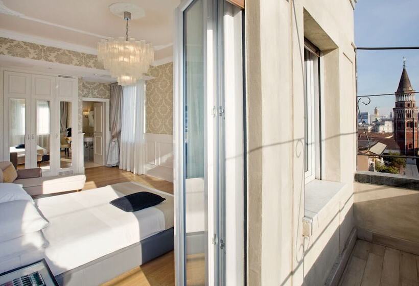 带城市景观的高级房间, Suite Milano Duomo