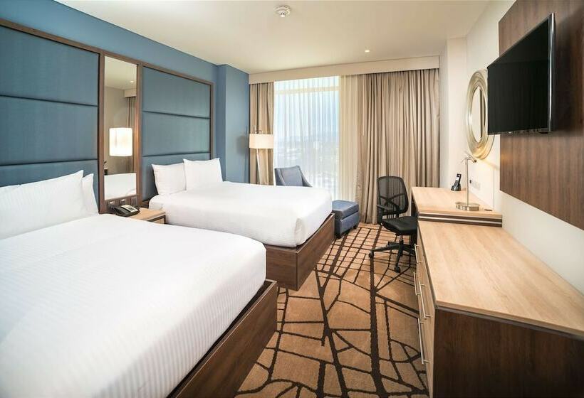 带2个双人床的标准工作室, Hilton Garden Inn Bogota Airport